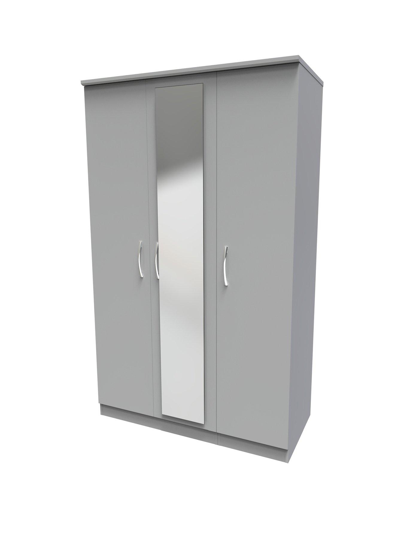 Image 3 of 8 of SWIFT Elton Part Assembled&nbsp;3 Door Mirrored Wardrobe&nbsp;- FSC&reg; Certified