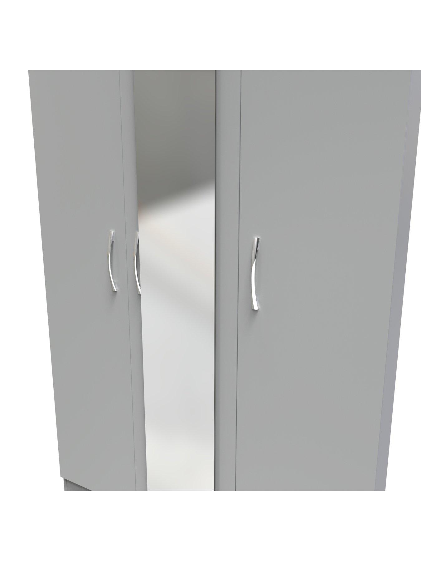 Image 4 of 8 of SWIFT Elton Part Assembled&nbsp;3 Door Mirrored Wardrobe&nbsp;- FSC&reg; Certified