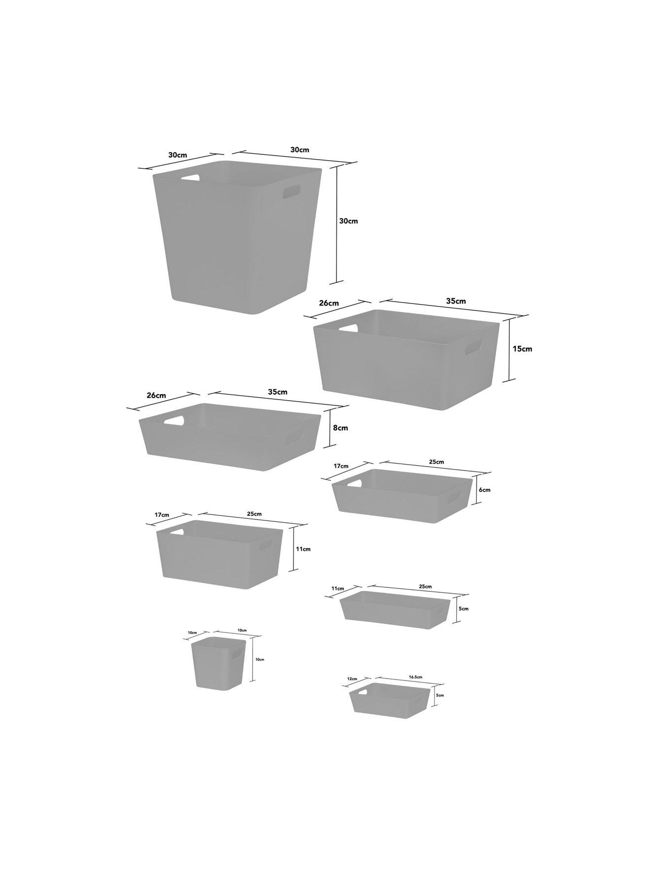  image of wham-studio-13-piece-storage-set-in-cool-grey