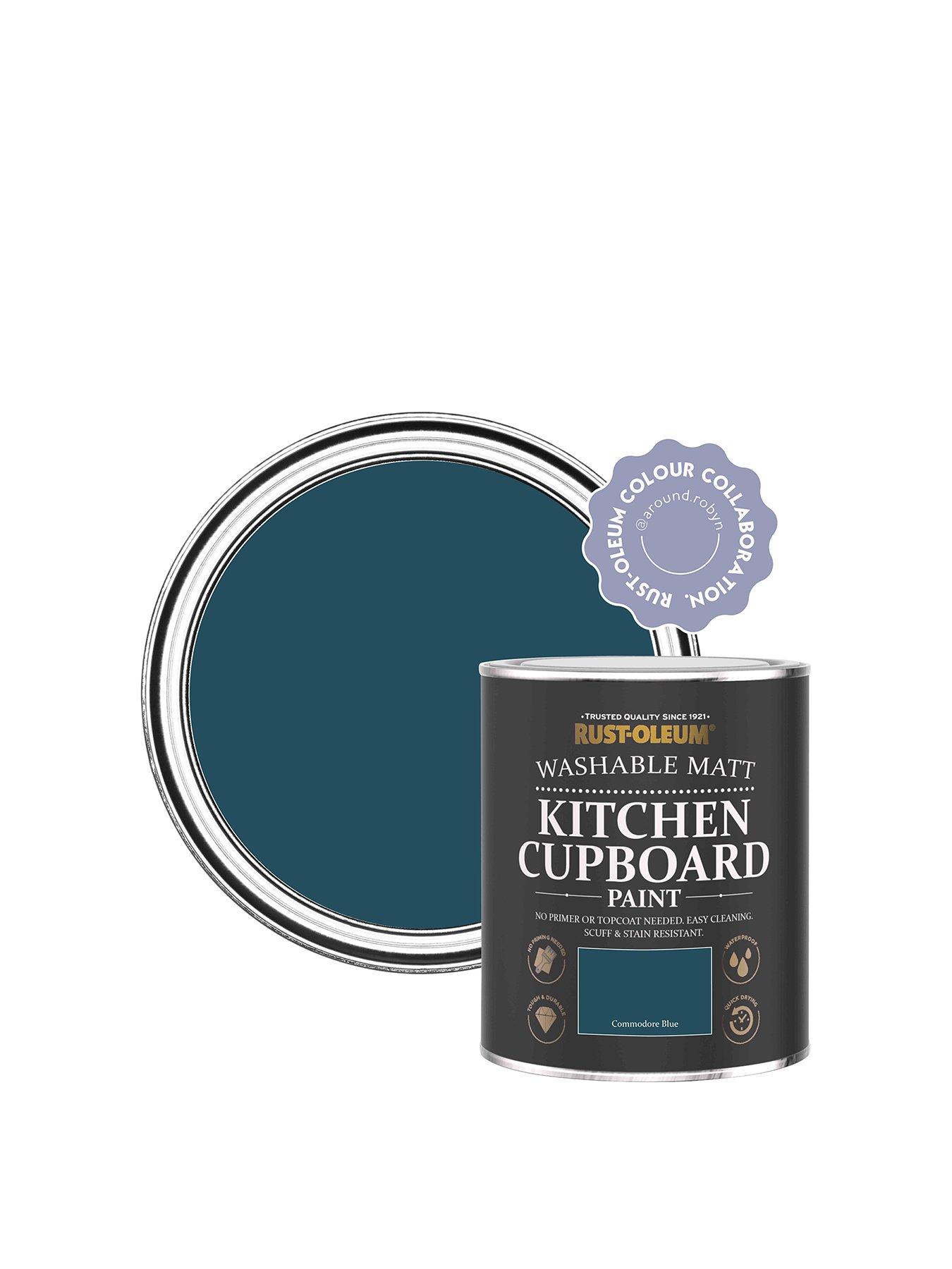 RustOleum Kitchen Cupboard Paint in Commodore Blue 750 ml Tin