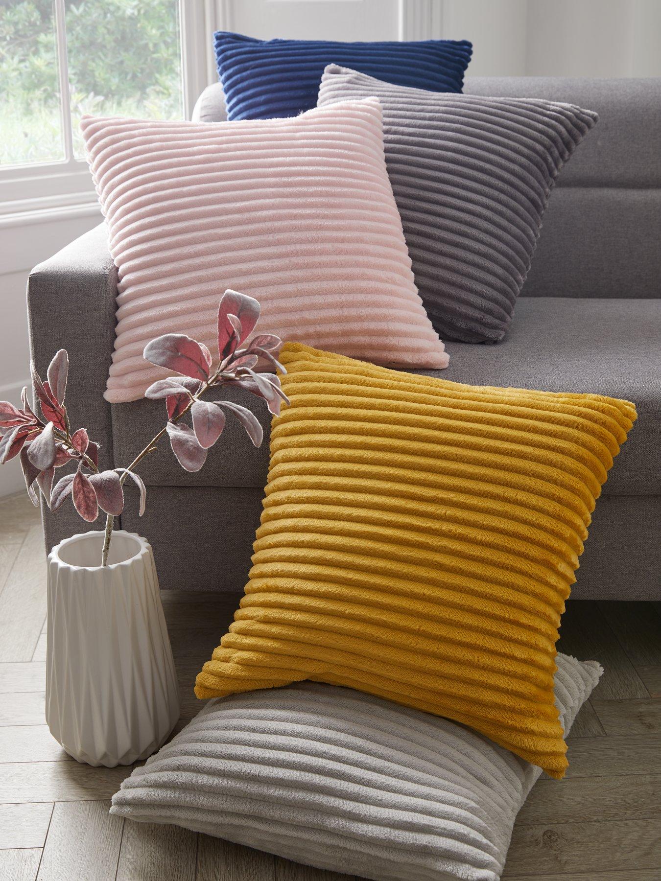 Image 2 of 4 of The Very Collection Ribbon Velour Cushion