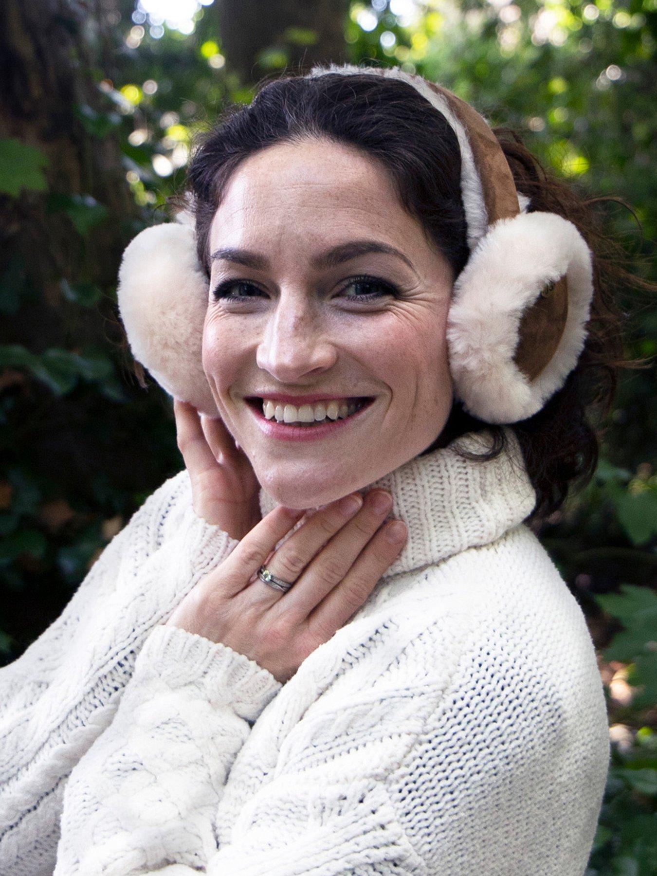  image of just-sheepskin-harper-real-suede-and-sheepskin-lined-earmuffs