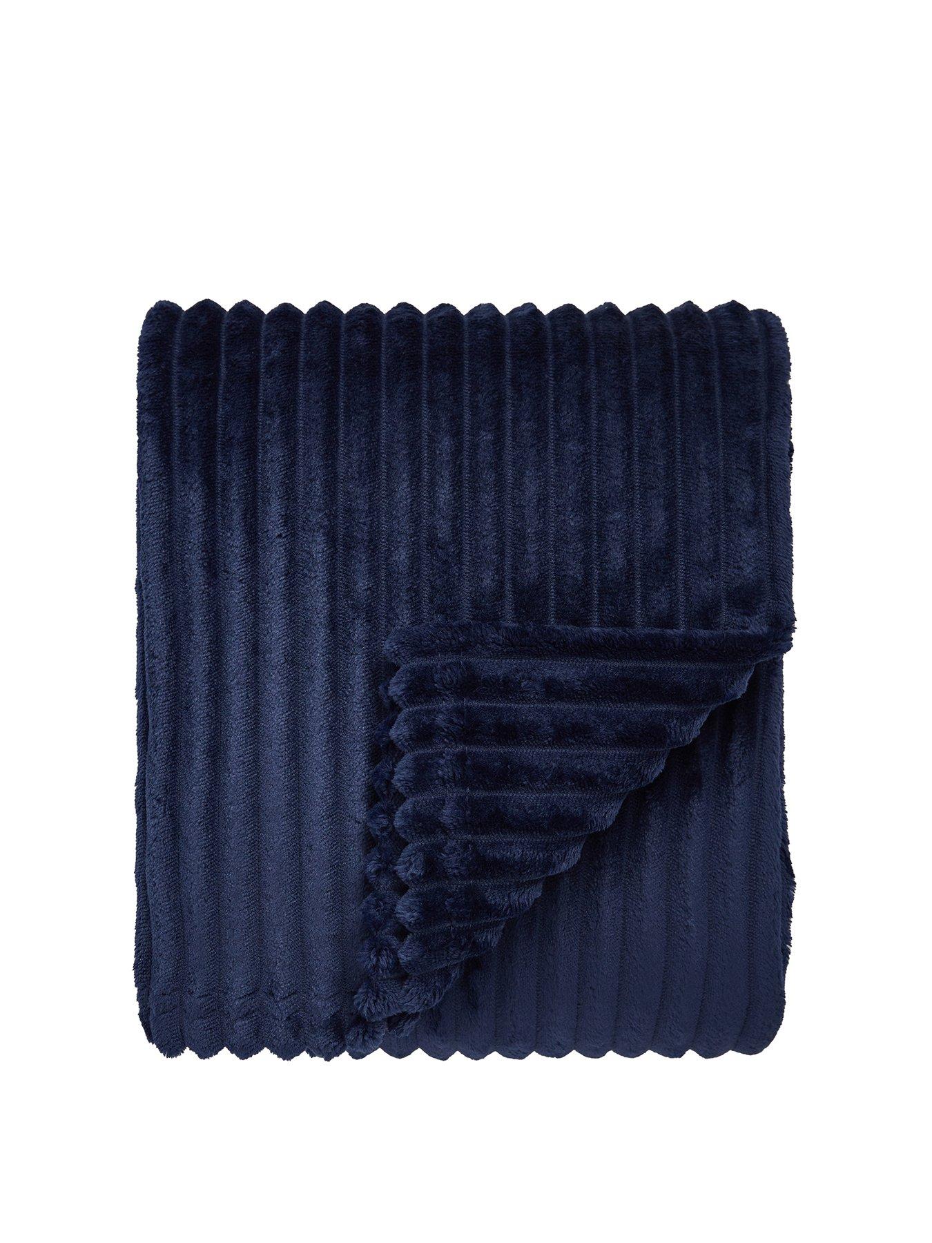 Very Home Ribbon Velour Throw