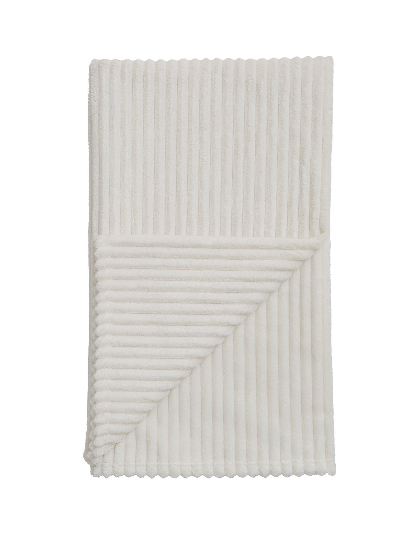 Very Home Ribbon Velour Throw