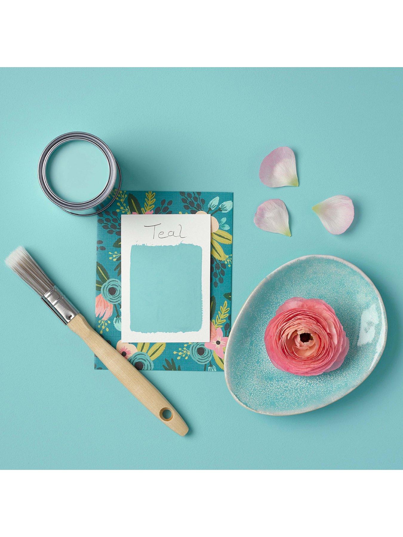 Image 3 of 4 of Rust-Oleum Bathroom Wall Paint in Teal &ndash; 2.5-litre tin