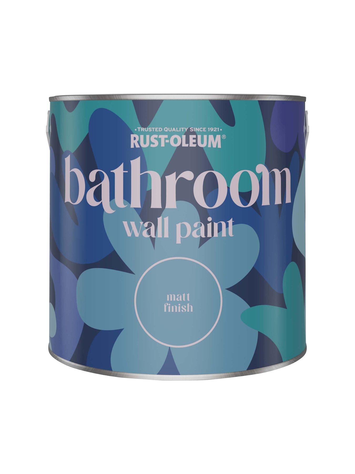  image of rust-oleum-bathroom-wall-paint-in-butterscotch-ndash-25-litre-tin