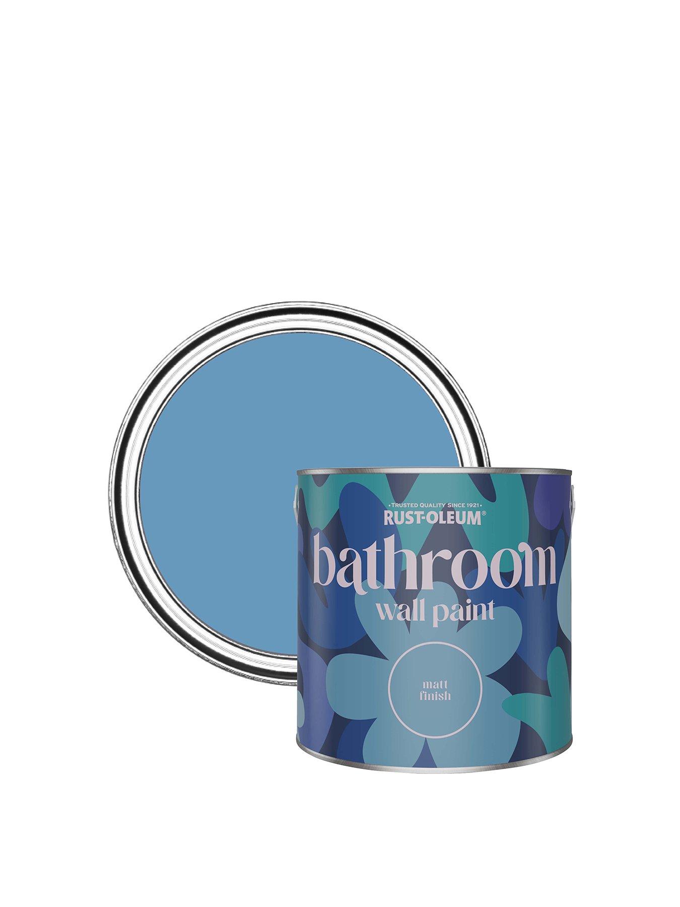 Image 1 of 4 of Rust-Oleum Bathroom Wall Paint in Cornflower Blue &ndash; 2.5-litre tin