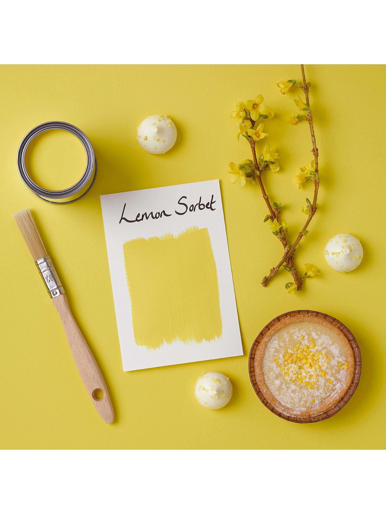  image of rust-oleum-bathroom-wall-paint-in-lemon-sorbet-ndash-25-litre-tin