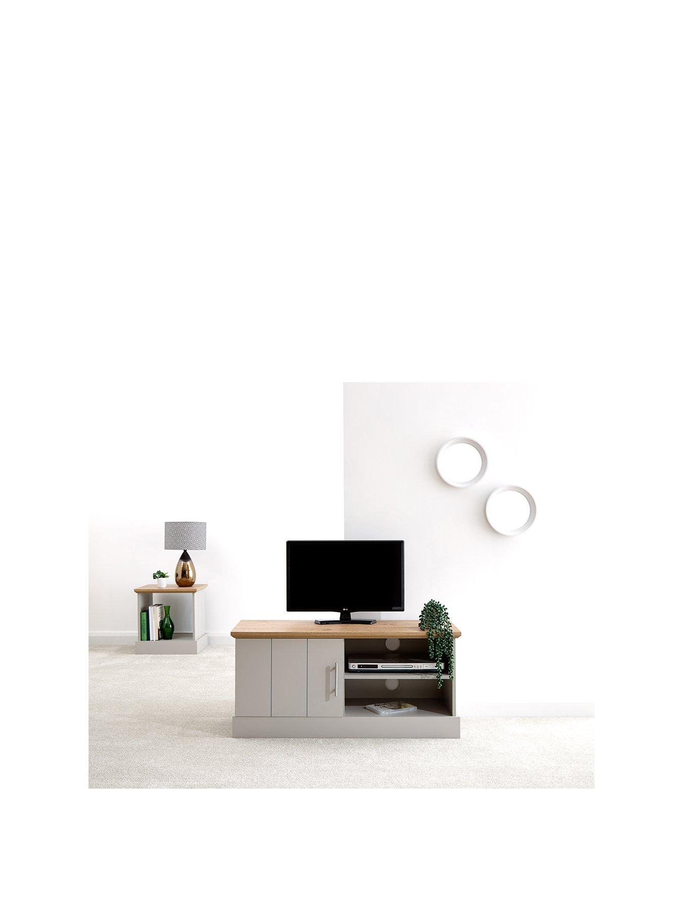 GFW Kendal Small TV Unit - Fits up to 43 inch TV - Grey