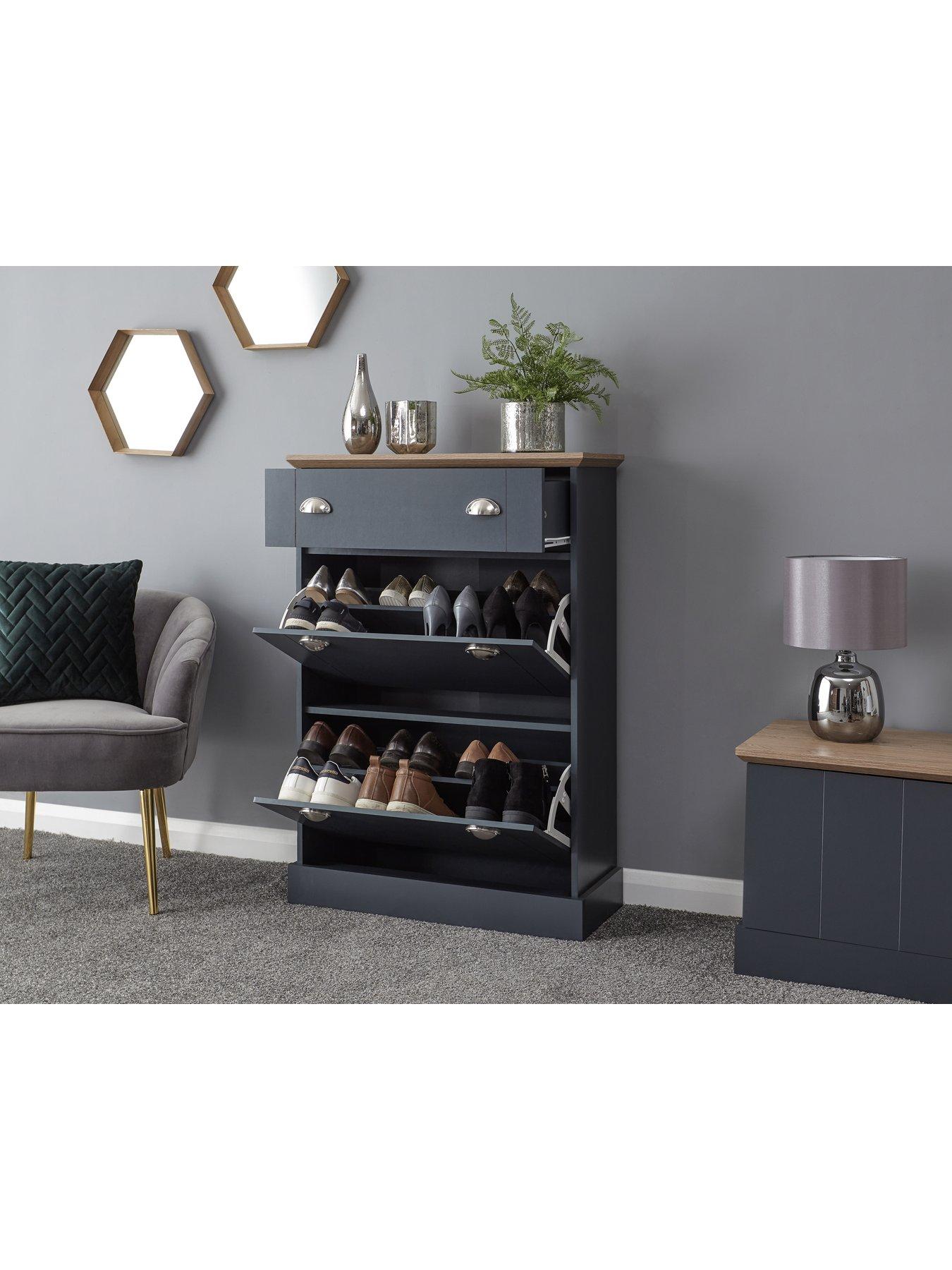 stillFront image of gfw-kendal-deluxe-shoe-cabinet-blue