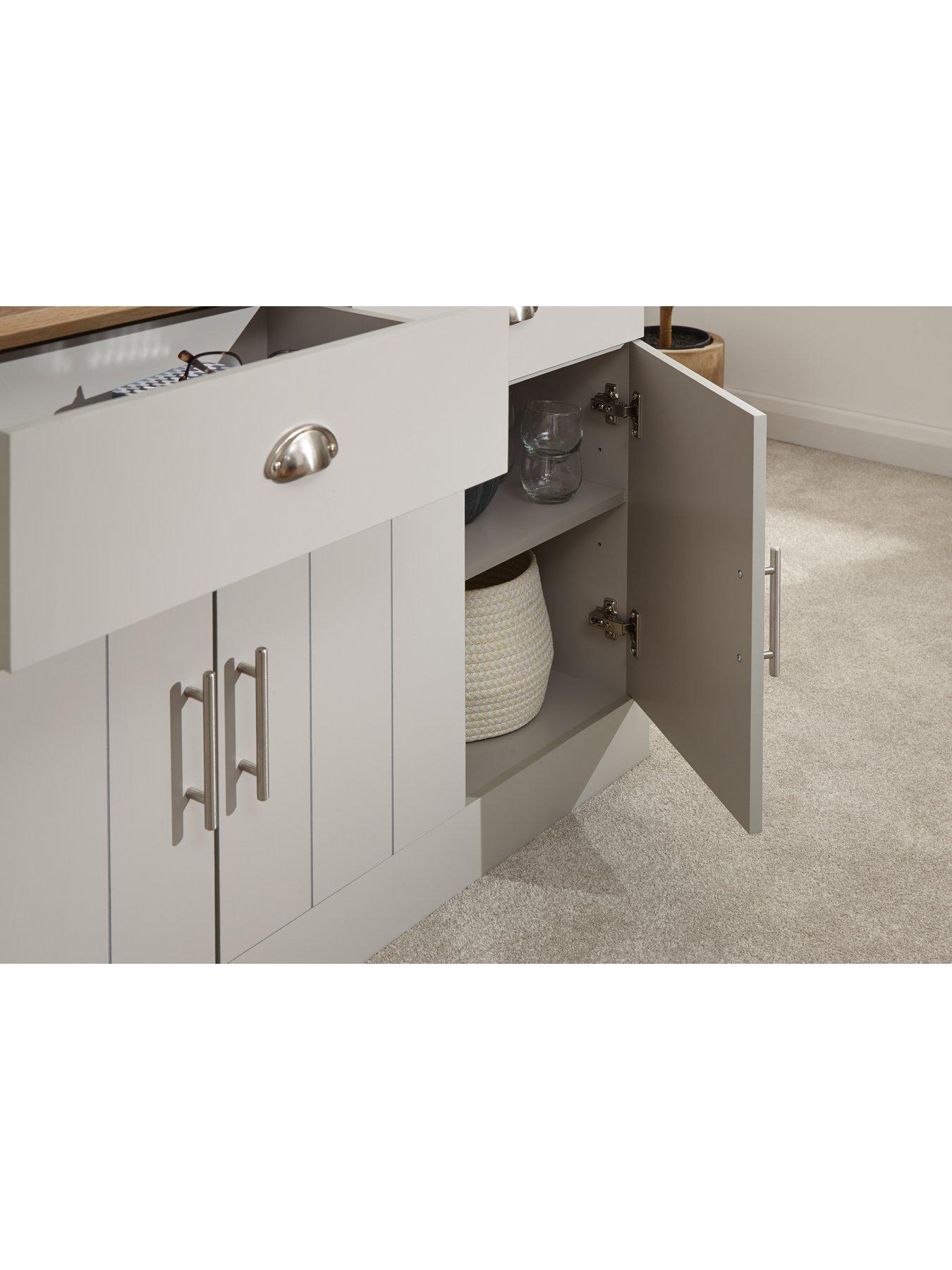 Image 4 of 6 of GFW Kendal Large Sideboard - Grey
