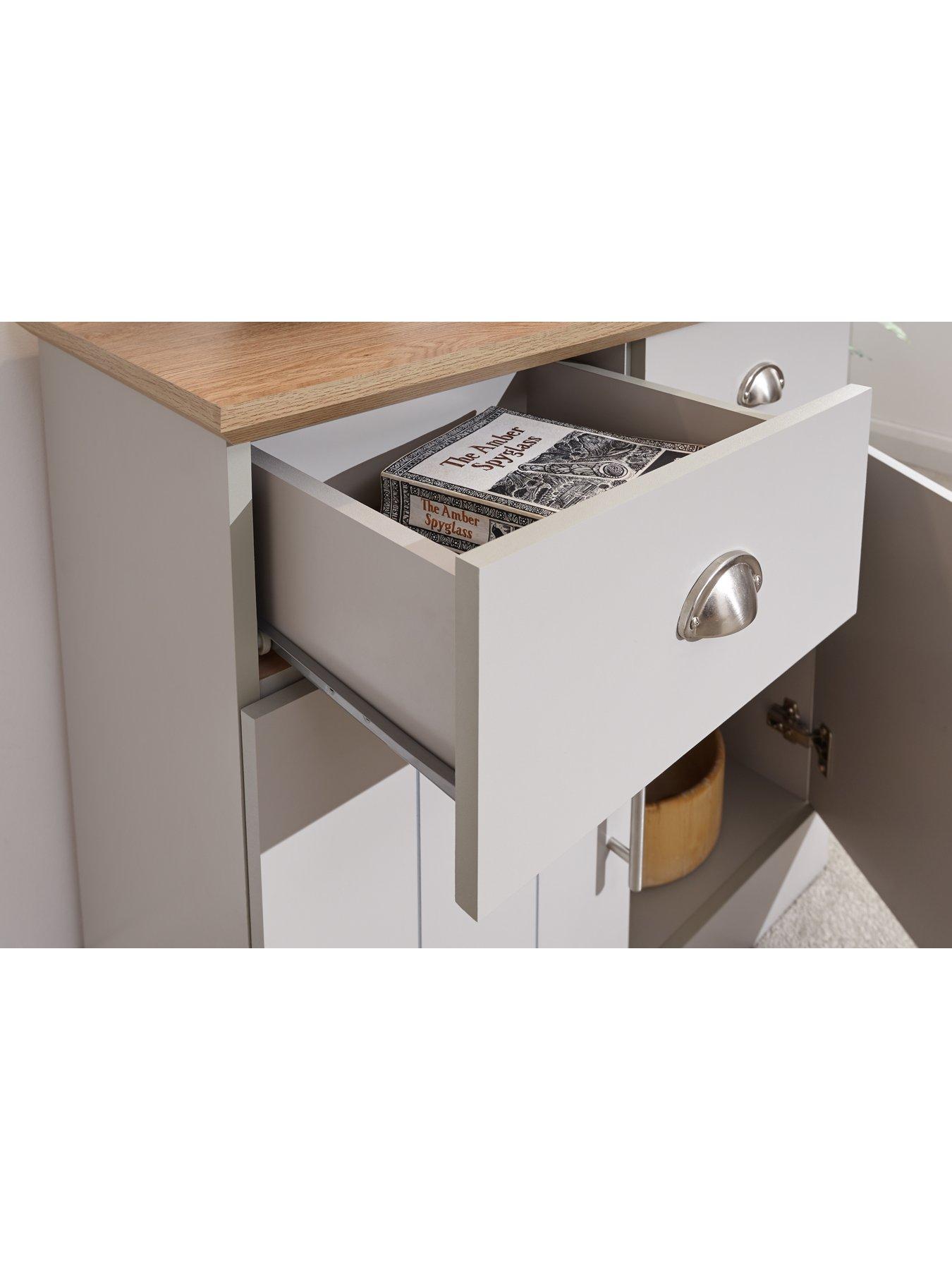 Image 4 of 6 of GFW Kendal Compact Sideboard - Grey