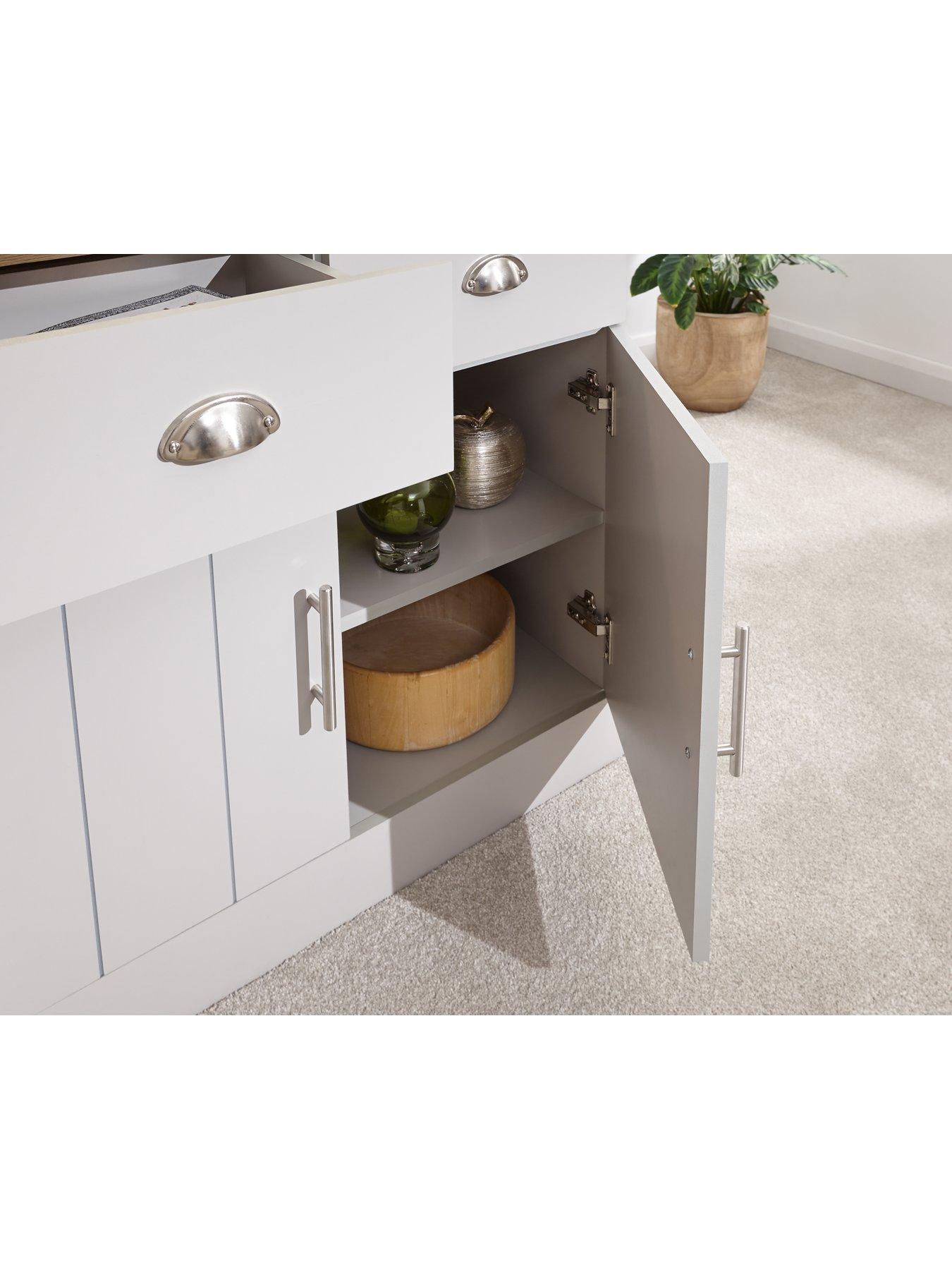 Image 5 of 6 of GFW Kendal Compact Sideboard - Grey