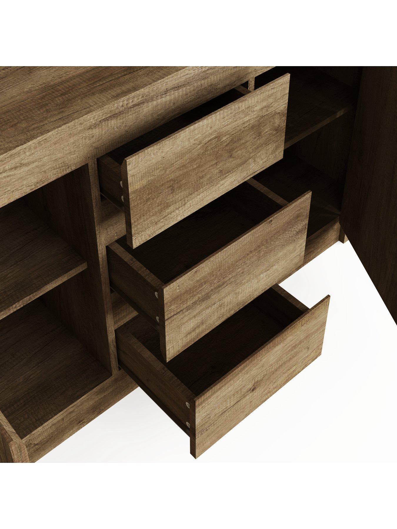 Image 6 of 7 of GFW Canyon 2 Door, 3 Drawer Sideboard