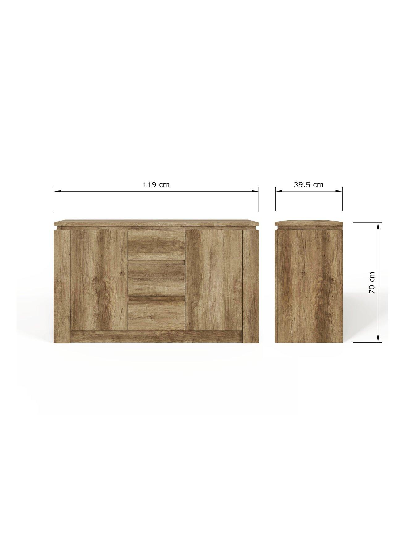 Image 7 of 7 of GFW Canyon 2 Door, 3 Drawer Sideboard