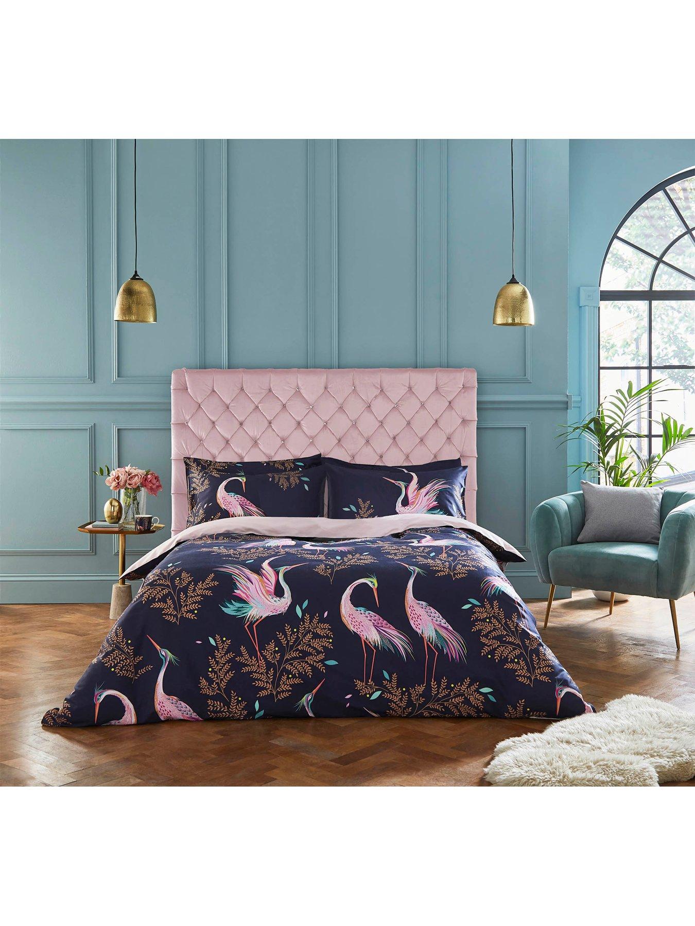  image of sara-miller-dancing-cranes-100-cotton-duvet-cover-set
