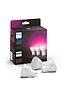  image of philips-hue-hue-white-amp-colour-ambiance-smart-spotlight-3-pack-led-43w-gu10-with-bluetooth