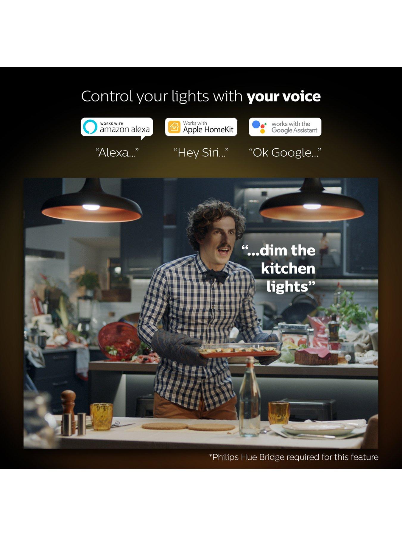  image of philips-hue-hue-white-amp-colour-ambiance-smart-bulb-2-pack-b22-starter-kit