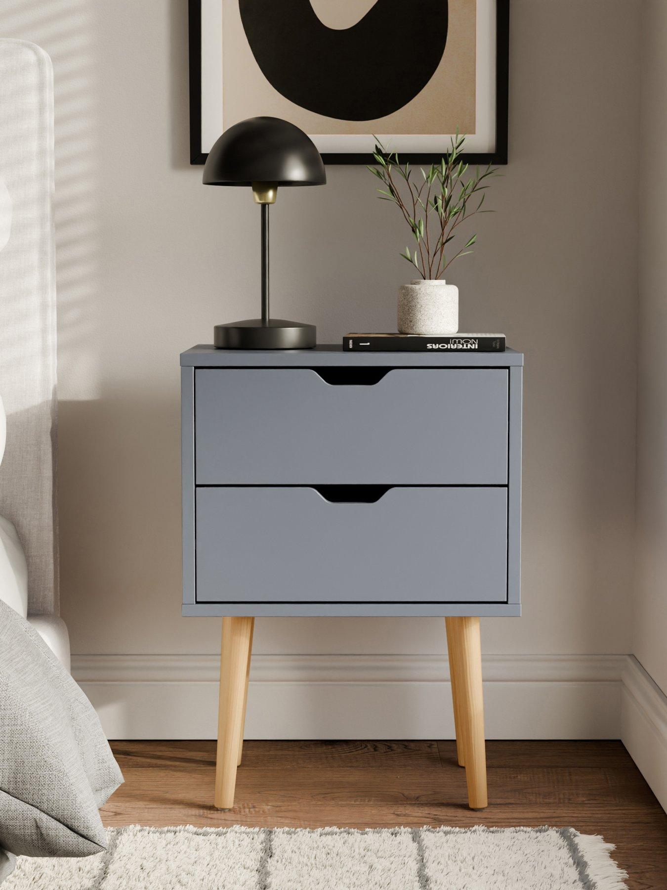 GFW Nyborg Single 2 Drawer Bedside