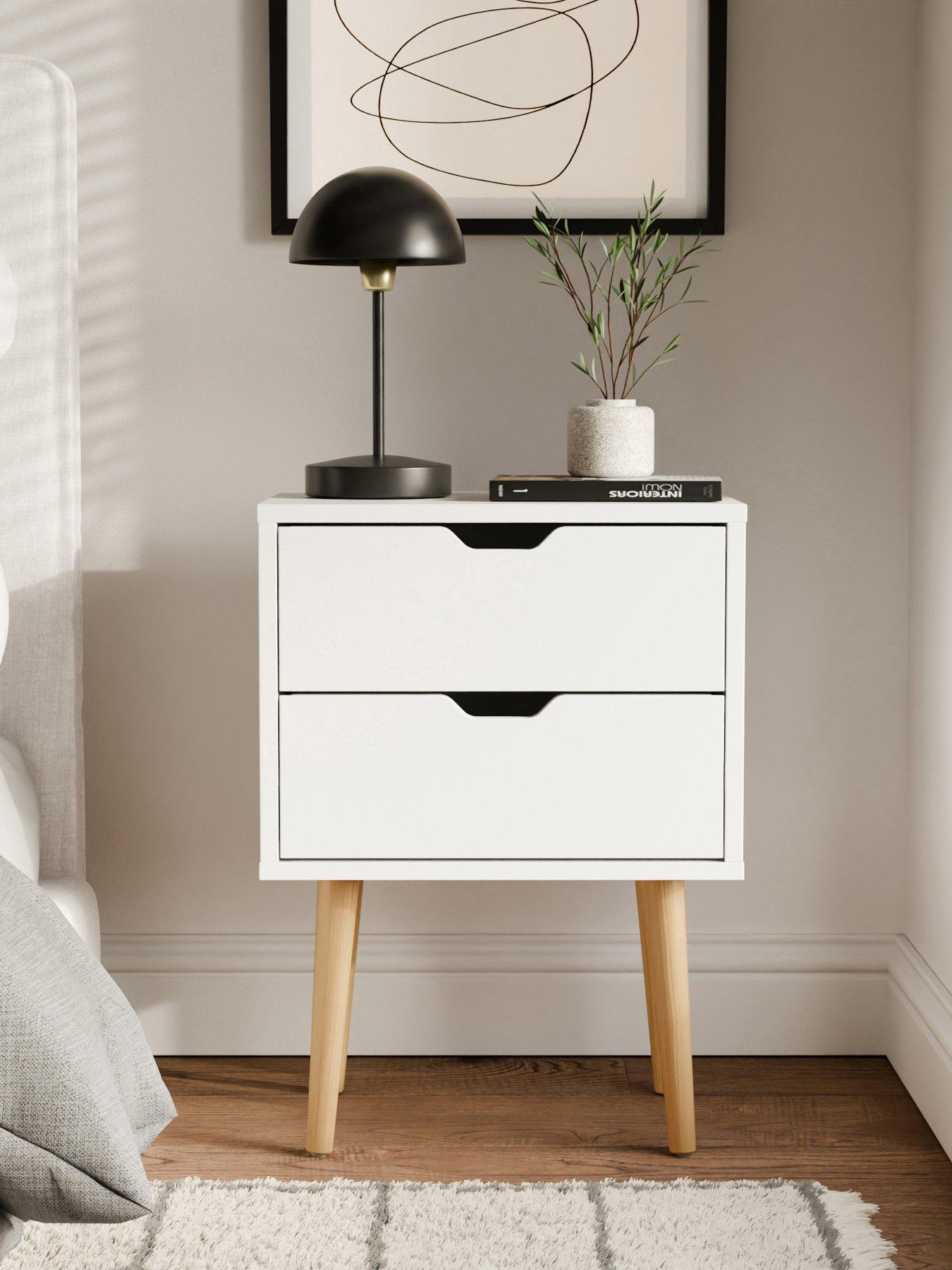 GFW Nyborg Single 2 Drawer Bedside
