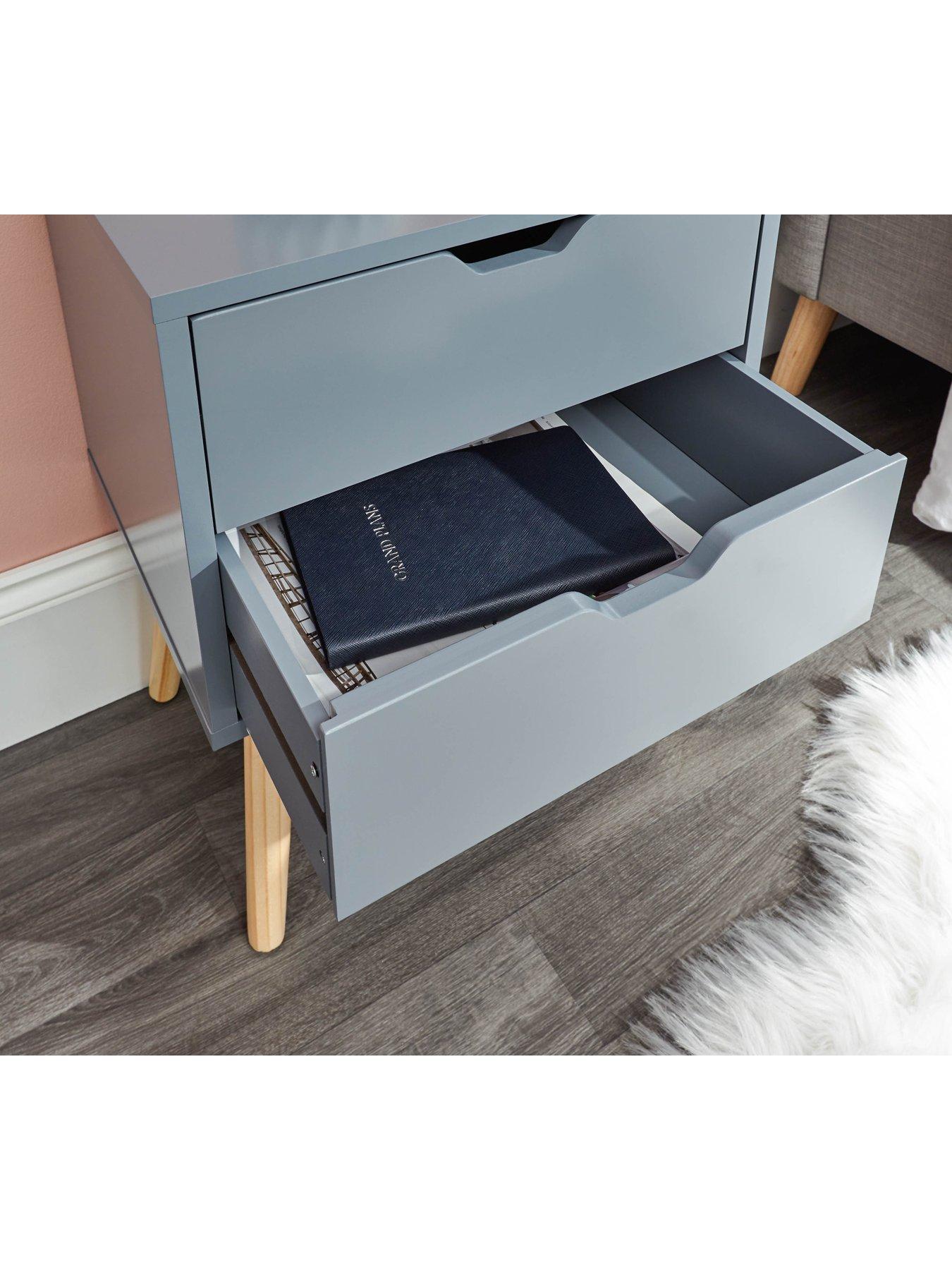 Image 3 of 5 of GFW Nyborg Single 2 Drawer Bedside