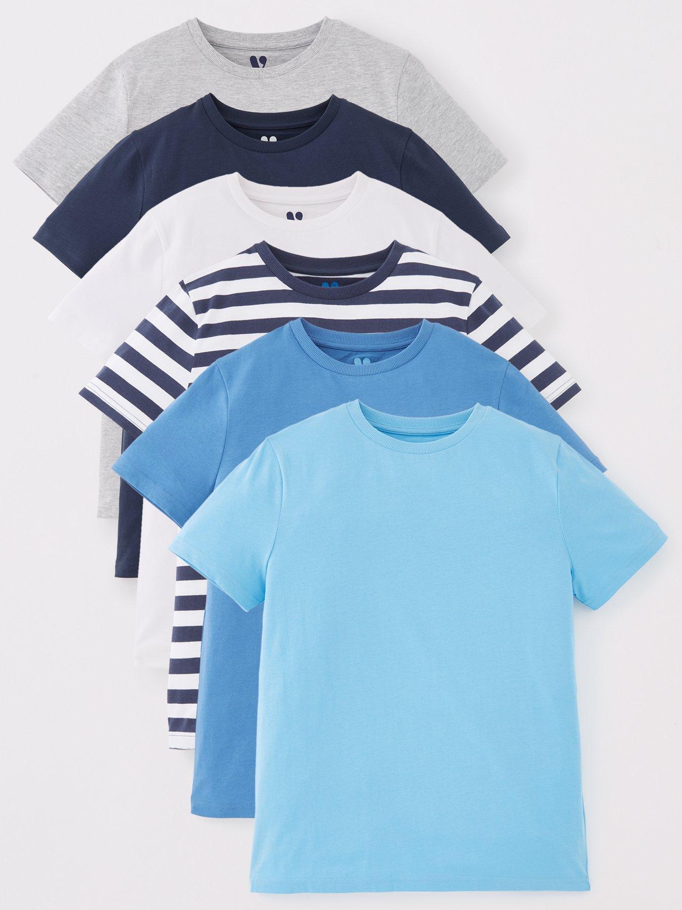 everyday-boys-short-sleeve-pocket-t-shirts-6-packnbsp--multinbsp