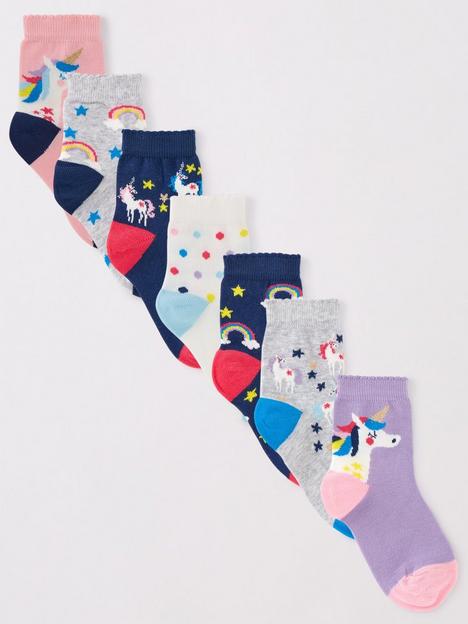 mini-v-by-very-girlsnbspunicorn-socks-7-packnbsp--multi