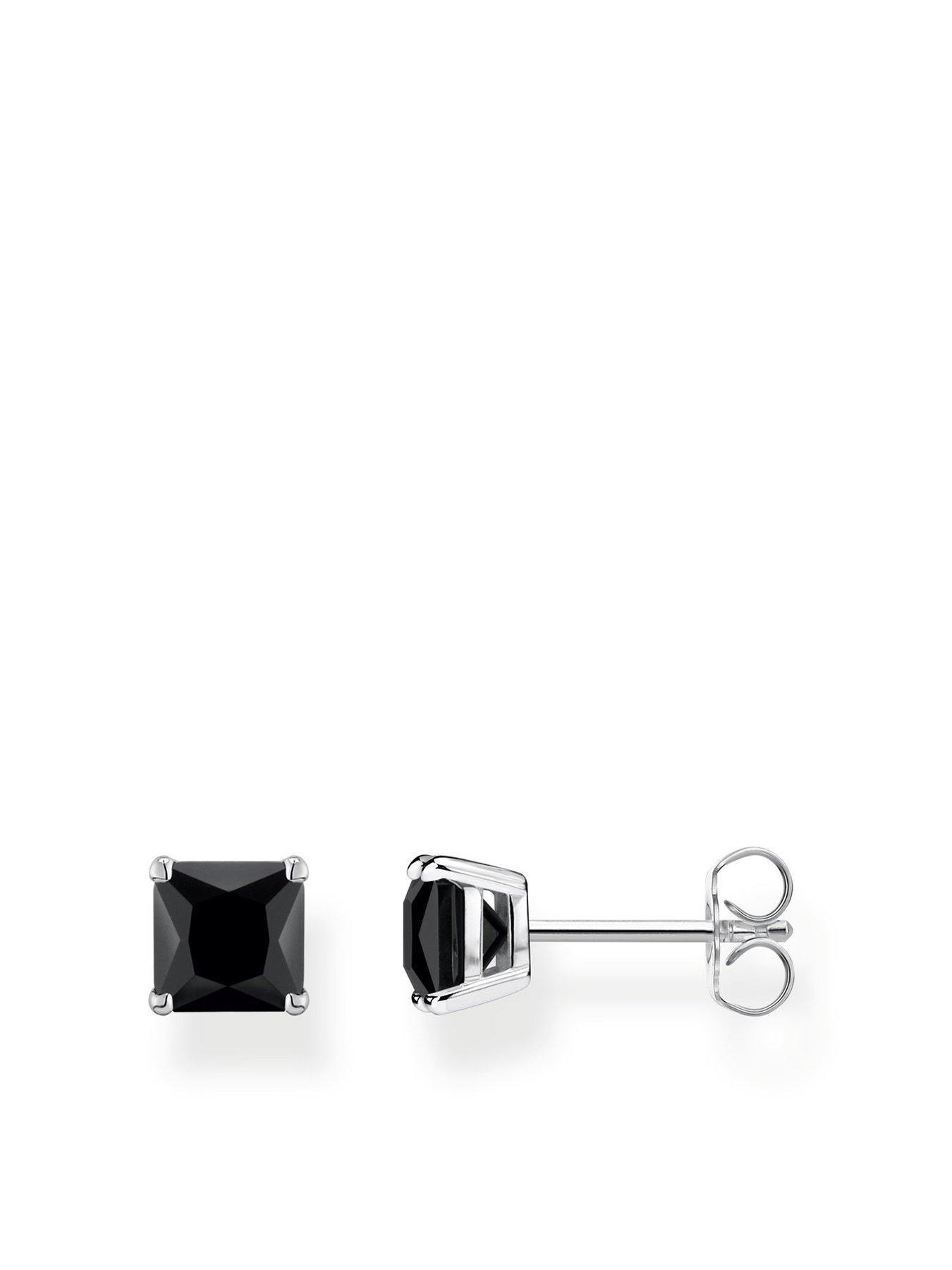 Thomas Sabo Black Stone Ear Studs