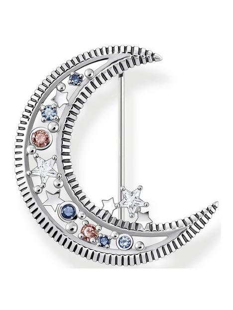 thomas-sabo-crescent-moon-broach-with-coloured-stones