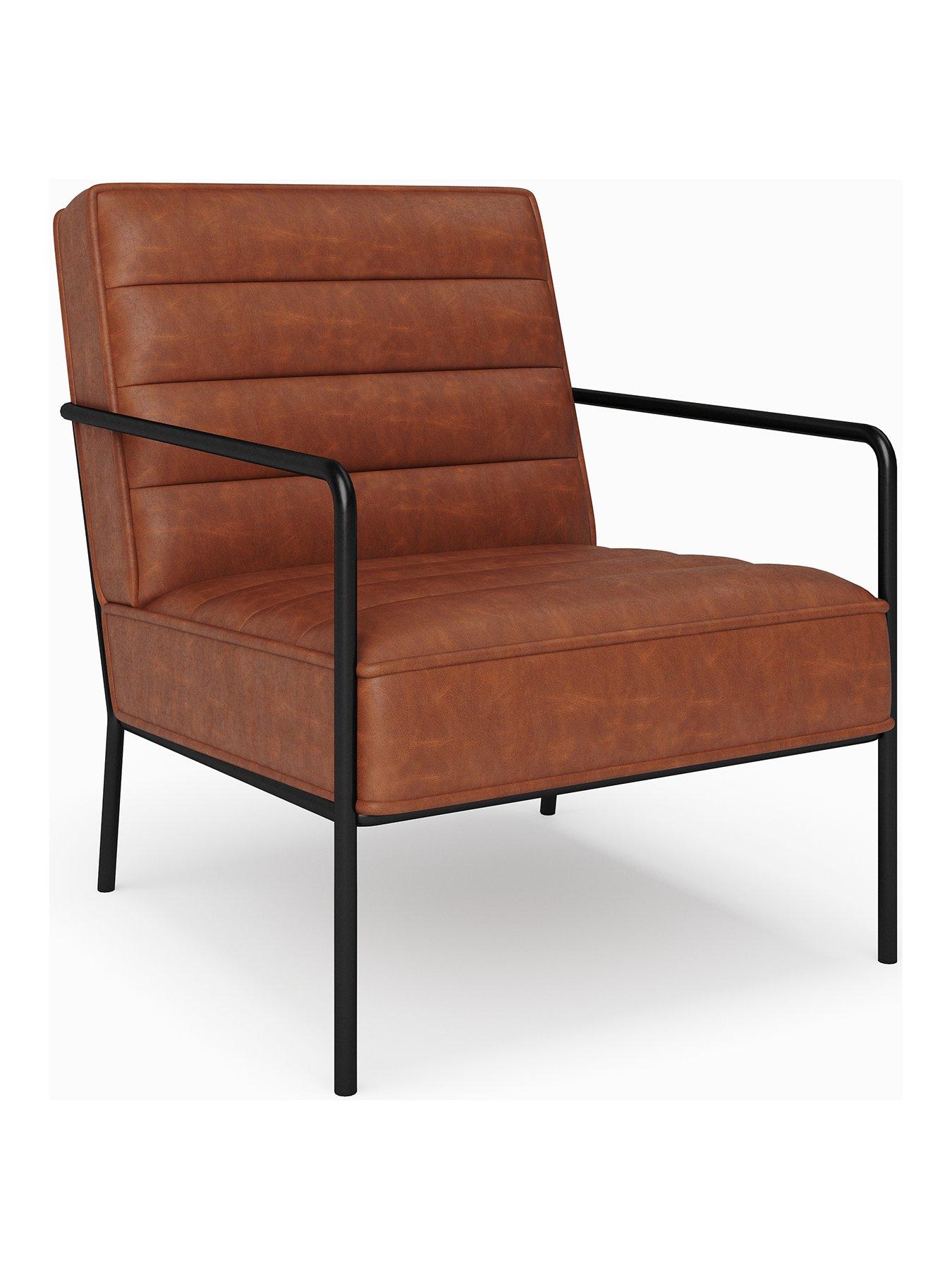 Image 2 of 4 of Very Home Bookham Faux Leather Accent Chair