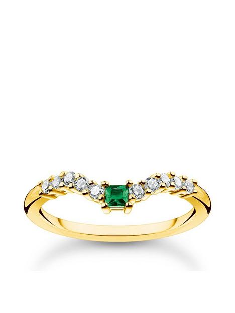 thomas-sabo-ring-with-green-and-white-stones