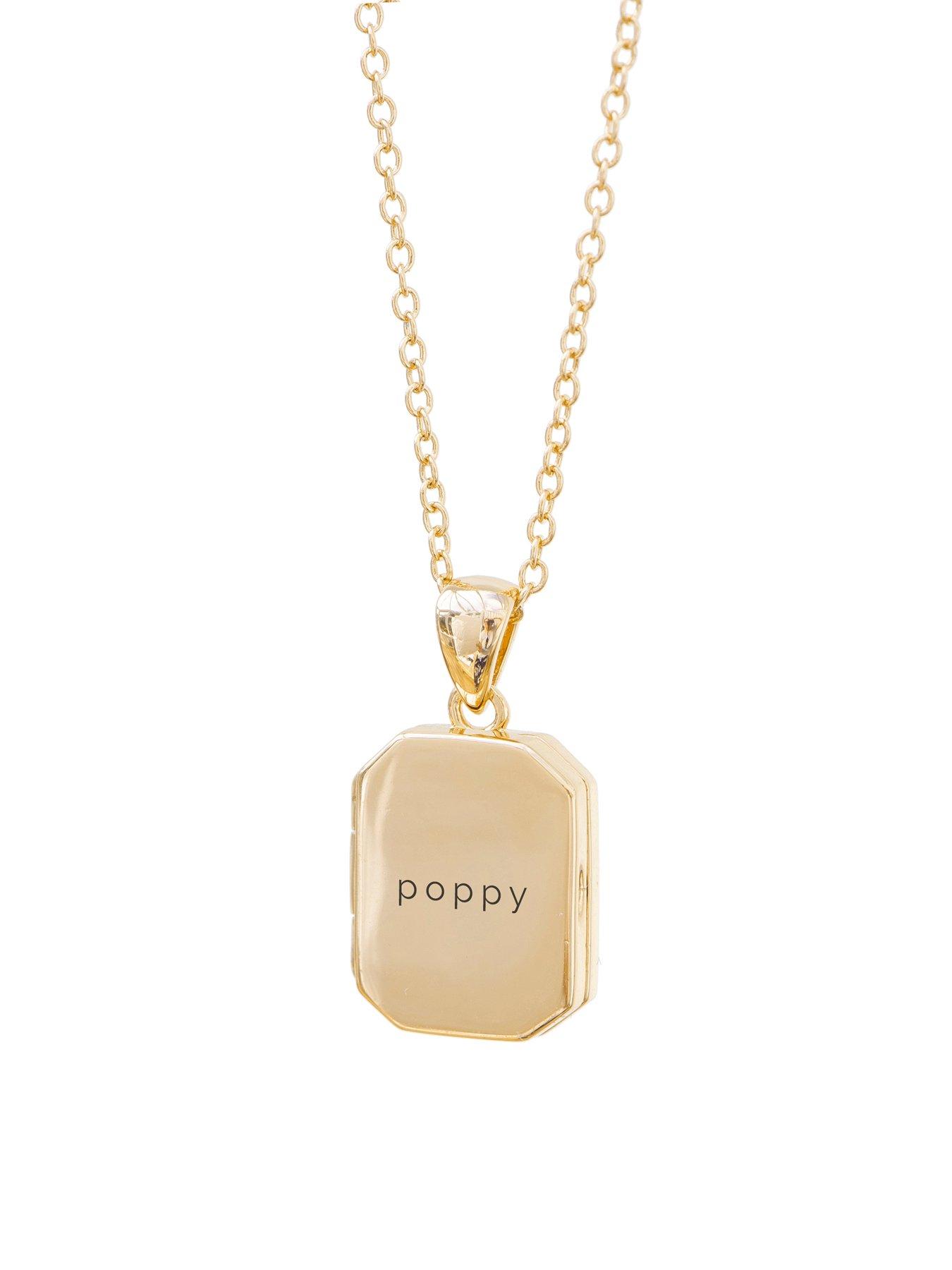  image of treat-republic-personalised-rectangular-photo-locket-gold