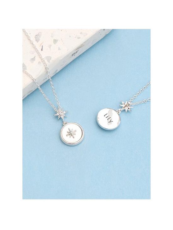 front image of treat-republic-personalised-silver-north-star-necklace