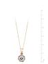  image of love-gem-9ct-rose-gold-morganite-and-diamond-halo-pendant-necklace-18-inches