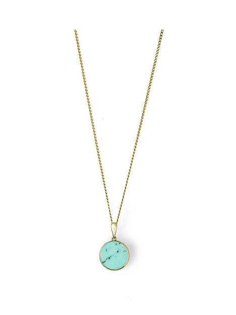 love-gem-9ct-gold-plated-sterling-silver-turquoise-pendant-necklace