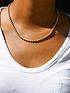  image of love-gold-9ct-yellow-gold-sterling-silver-bonded-rope-chain
