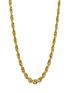  image of love-gold-9ct-yellow-gold-sterling-silver-bonded-rope-chain