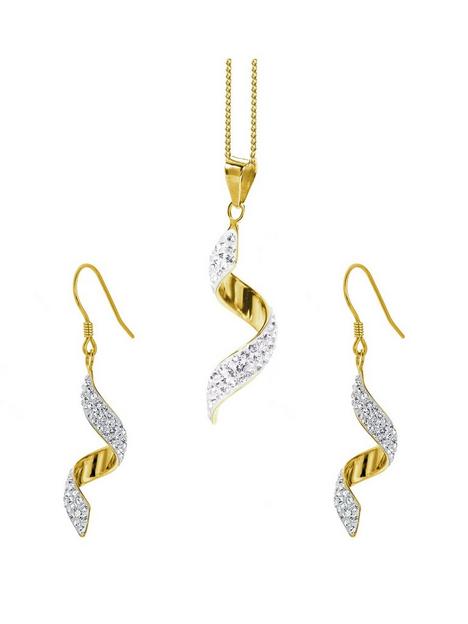 evoke-9ct-gold-plated-sterling-silver-crystal-swirl-hook-earring-and-pendant-set