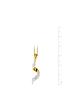  image of evoke-9ct-gold-plated-sterling-silver-crystal-swirl-hook-earring-and-pendant-set