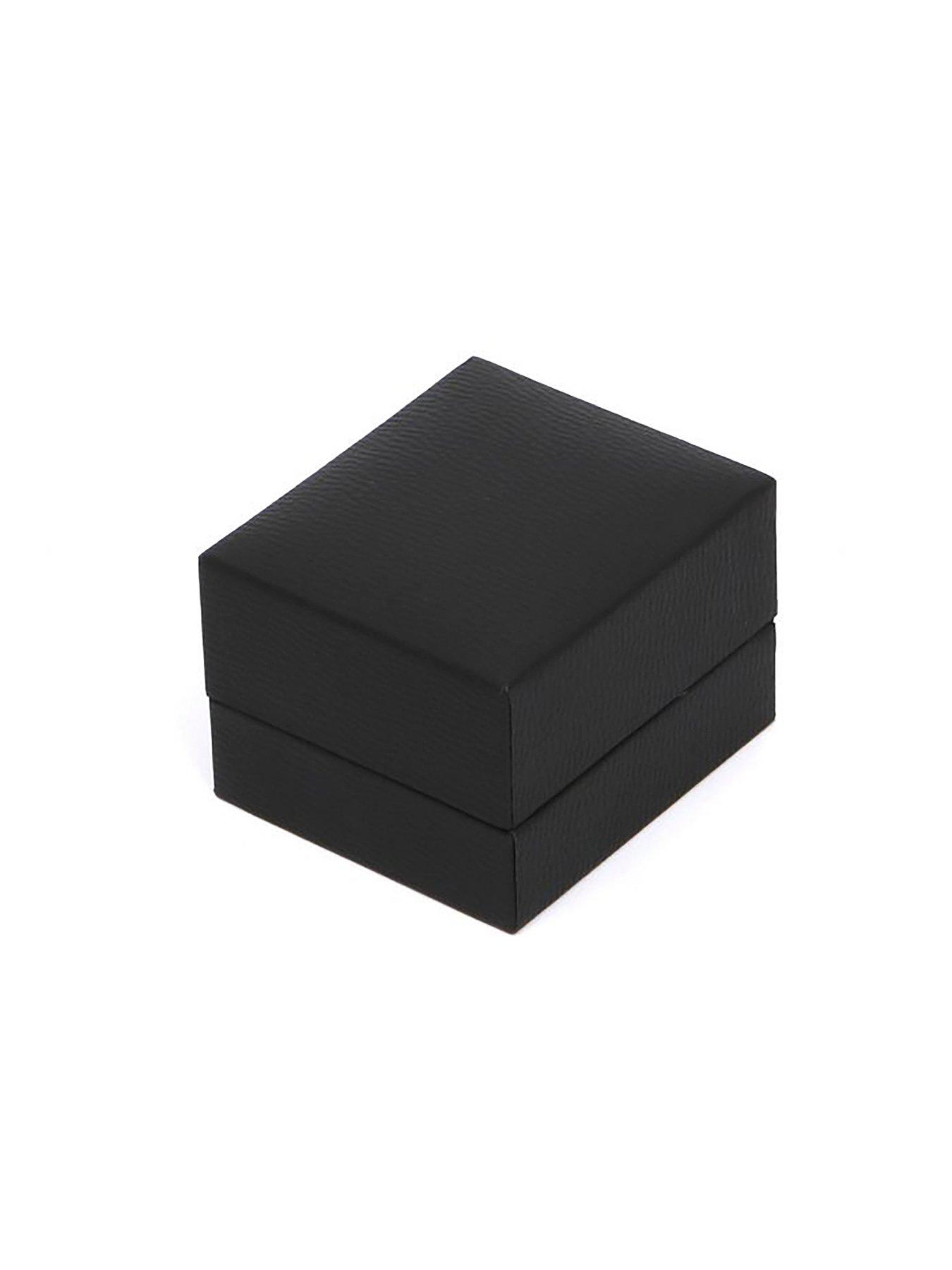  image of love-gold-mens-9ct-yellow-gold-black-enamel-square-gents-signet-ring