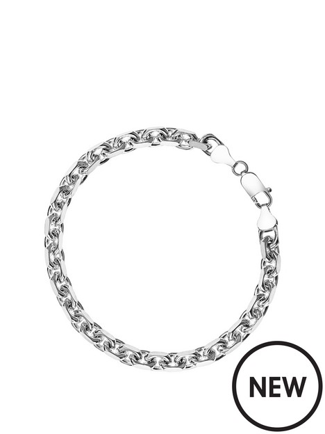the-love-silver-collection-mens-sterling-silver-anchor-link-chain-bracelet