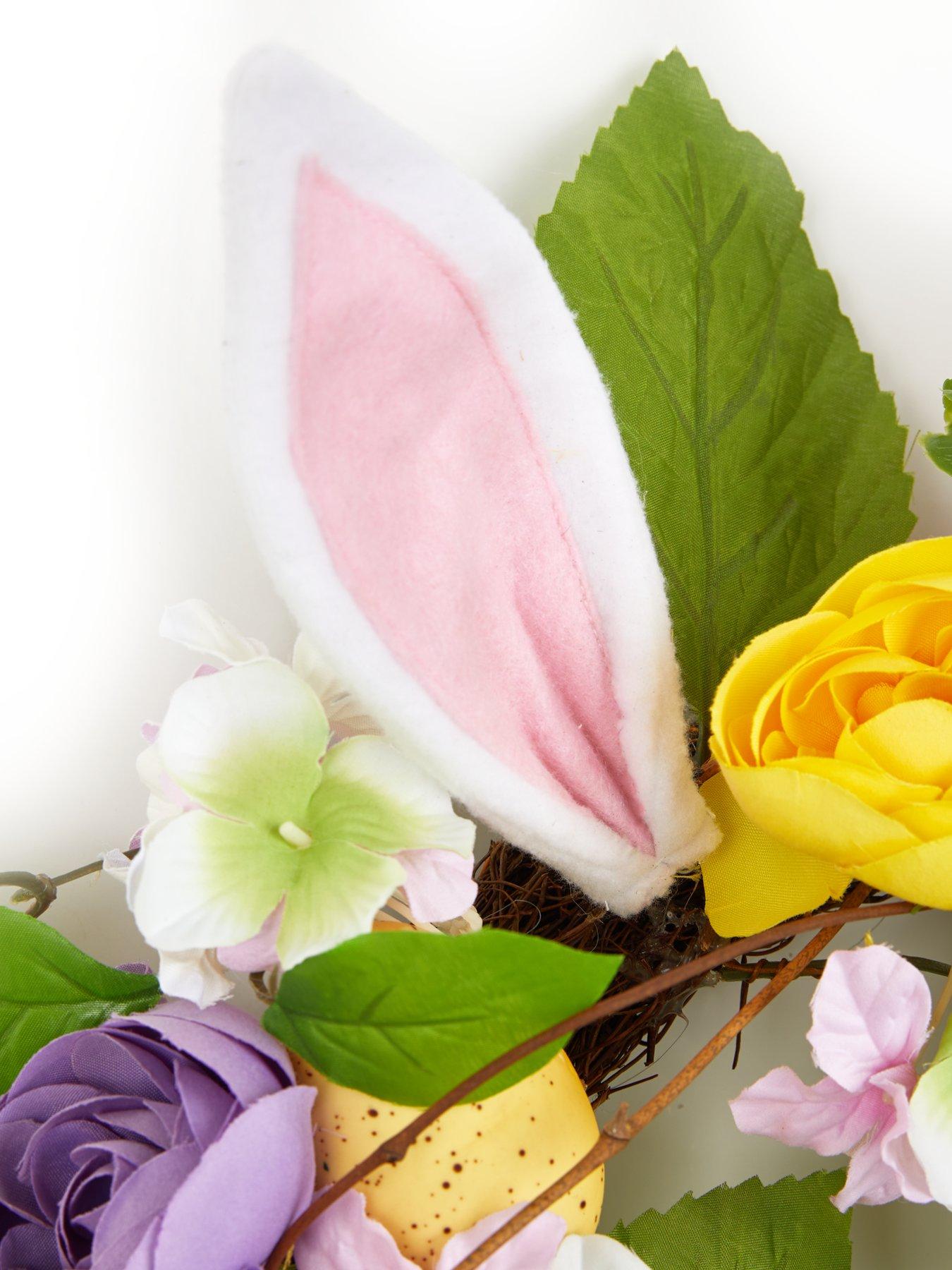 Image 5 of 6 of Very Home 22" Easter Wreath with Rabbit