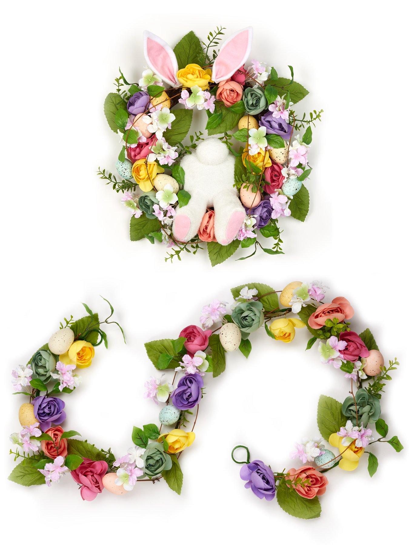  image of the-very-collection-22-easter-wreath-with-rabbit