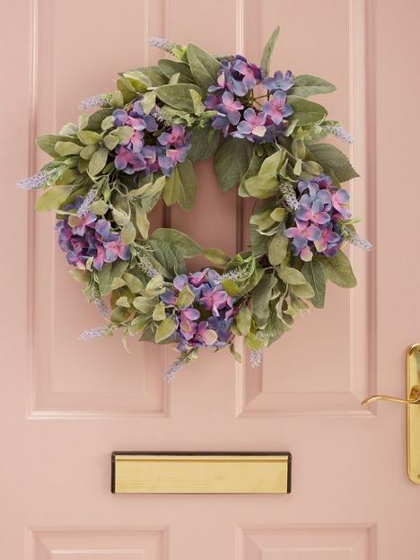 very-home-22-springnbsprattan-wreath-with-purple-hydrangeas