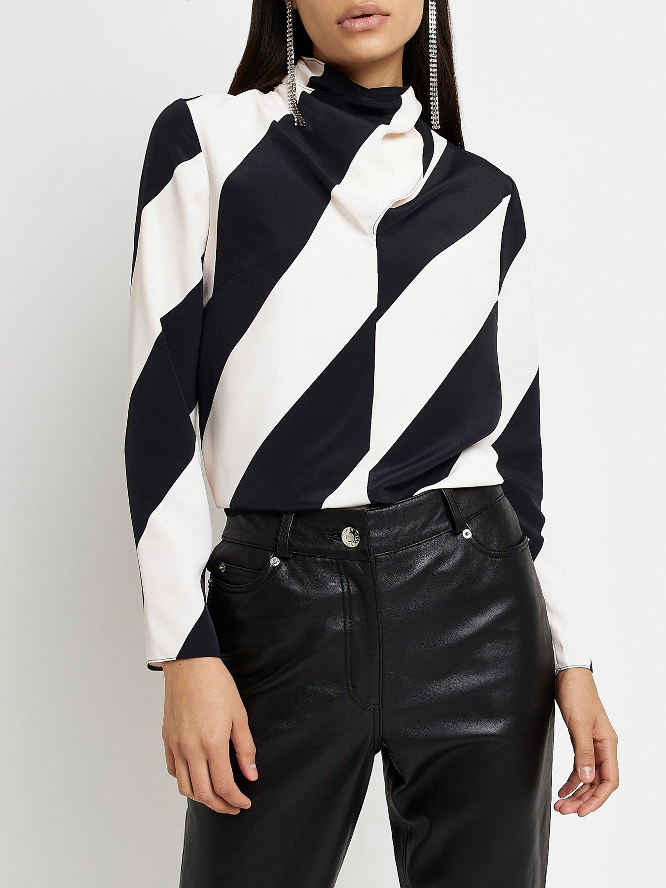 River island polo hot sale neck top