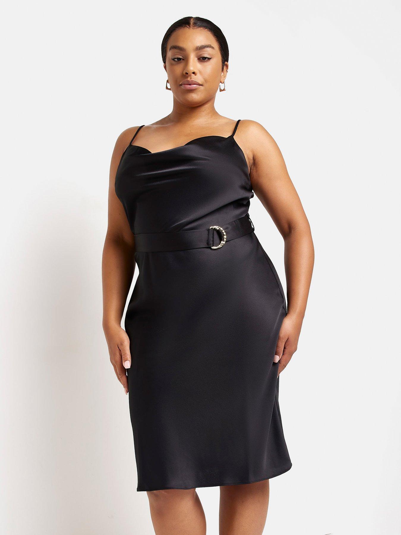 front image of ri-plus-plus-belted-cowl-slip-midi-dress-black