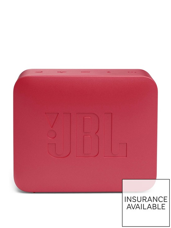 stillFront image of jbl-go-essential-red-waterproof-portable-speaker
