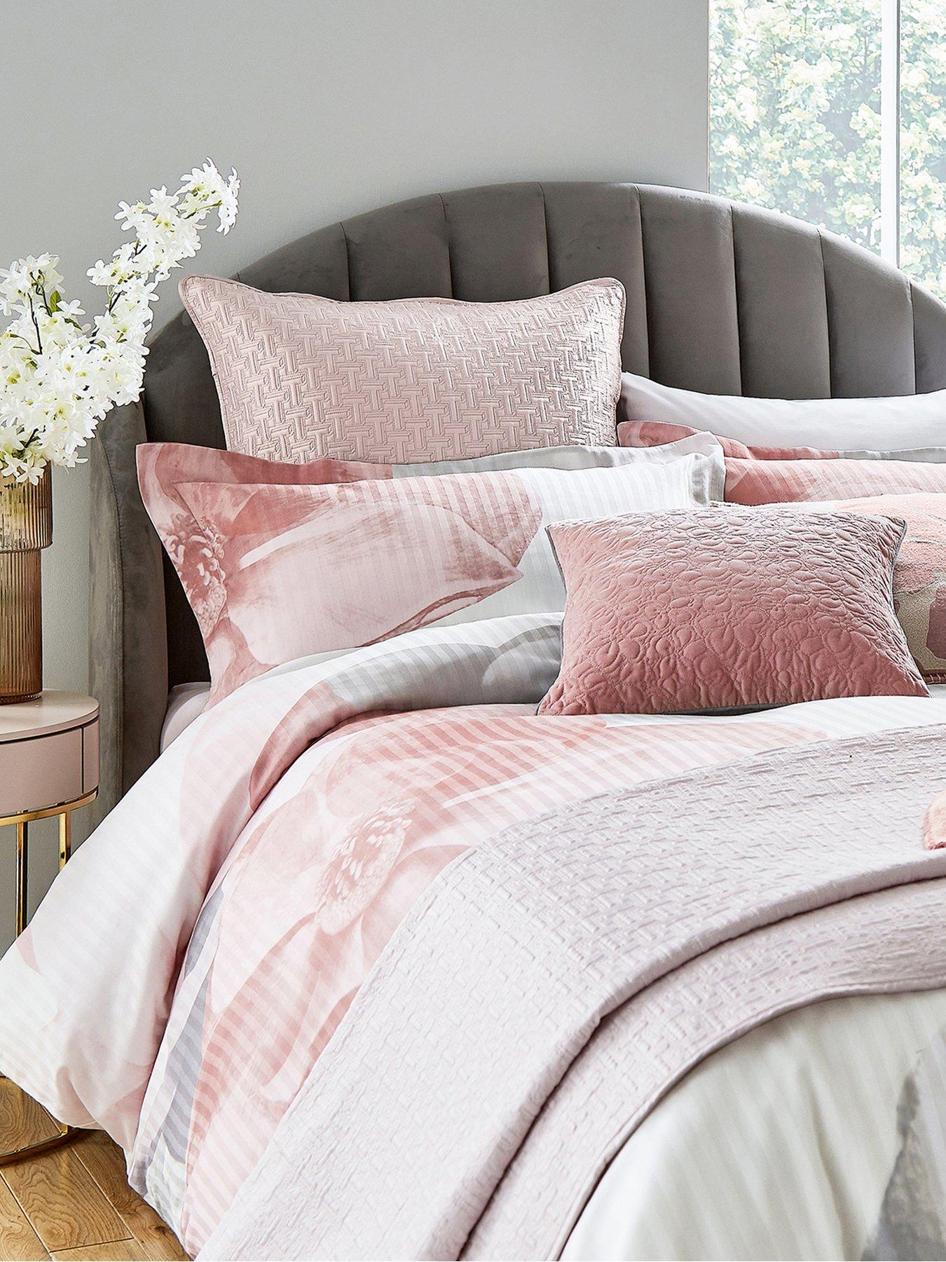 Ted Baker Photo Magnolia Pink Oxford Pillowcase | littlewoods.com