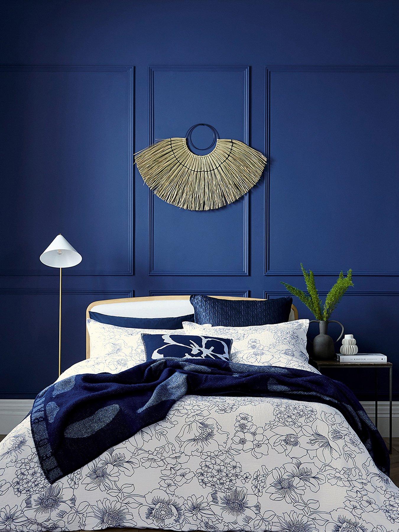 undefined Magnolia Navy Cushion 50x50cm