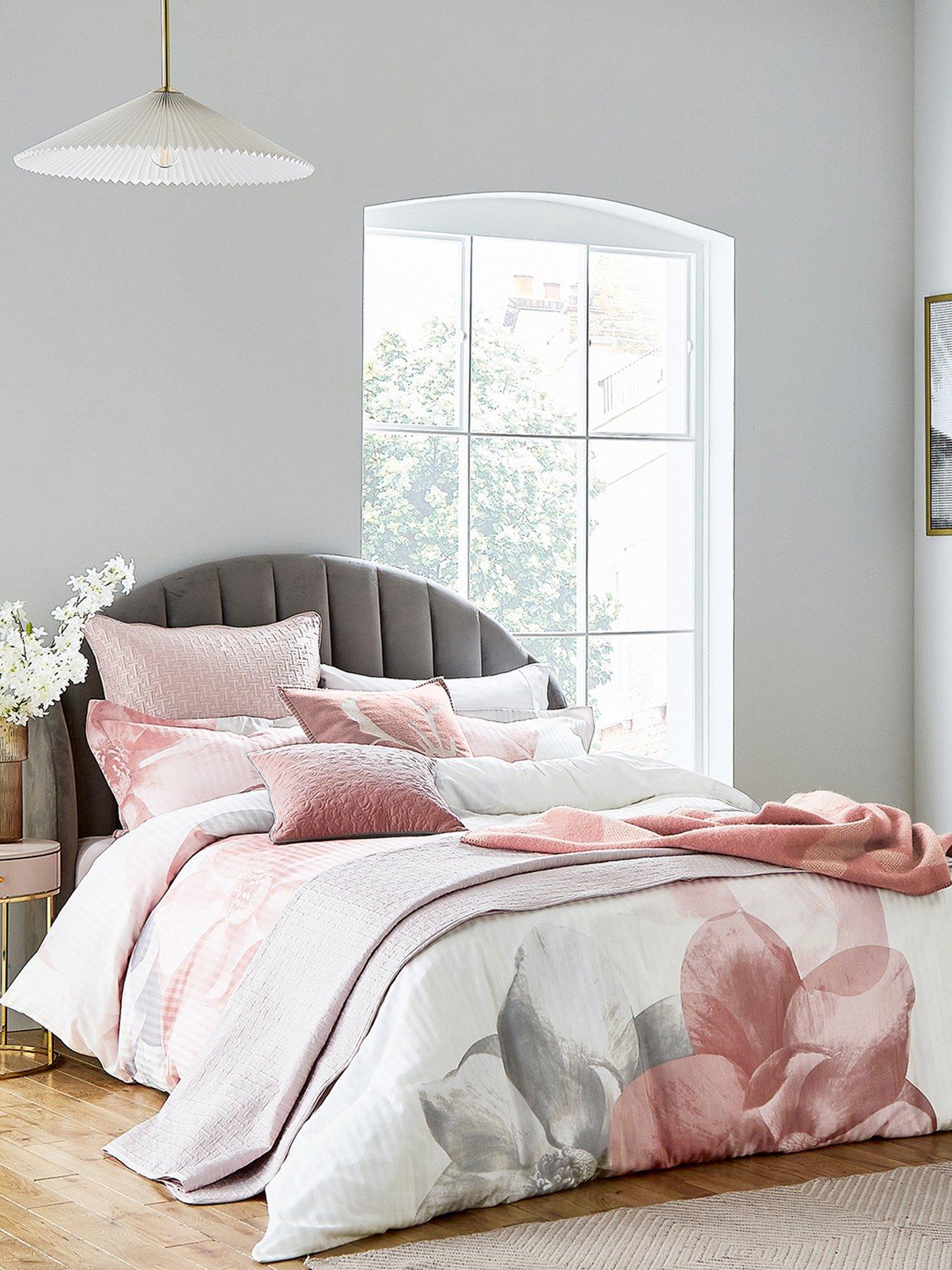 Ted Baker Photo Magnolia Pink Duvet Cover 100 Cotton Ks